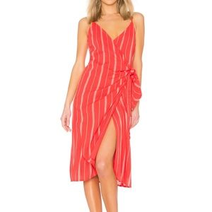 Amuse society Bordeaux blooms dress small red